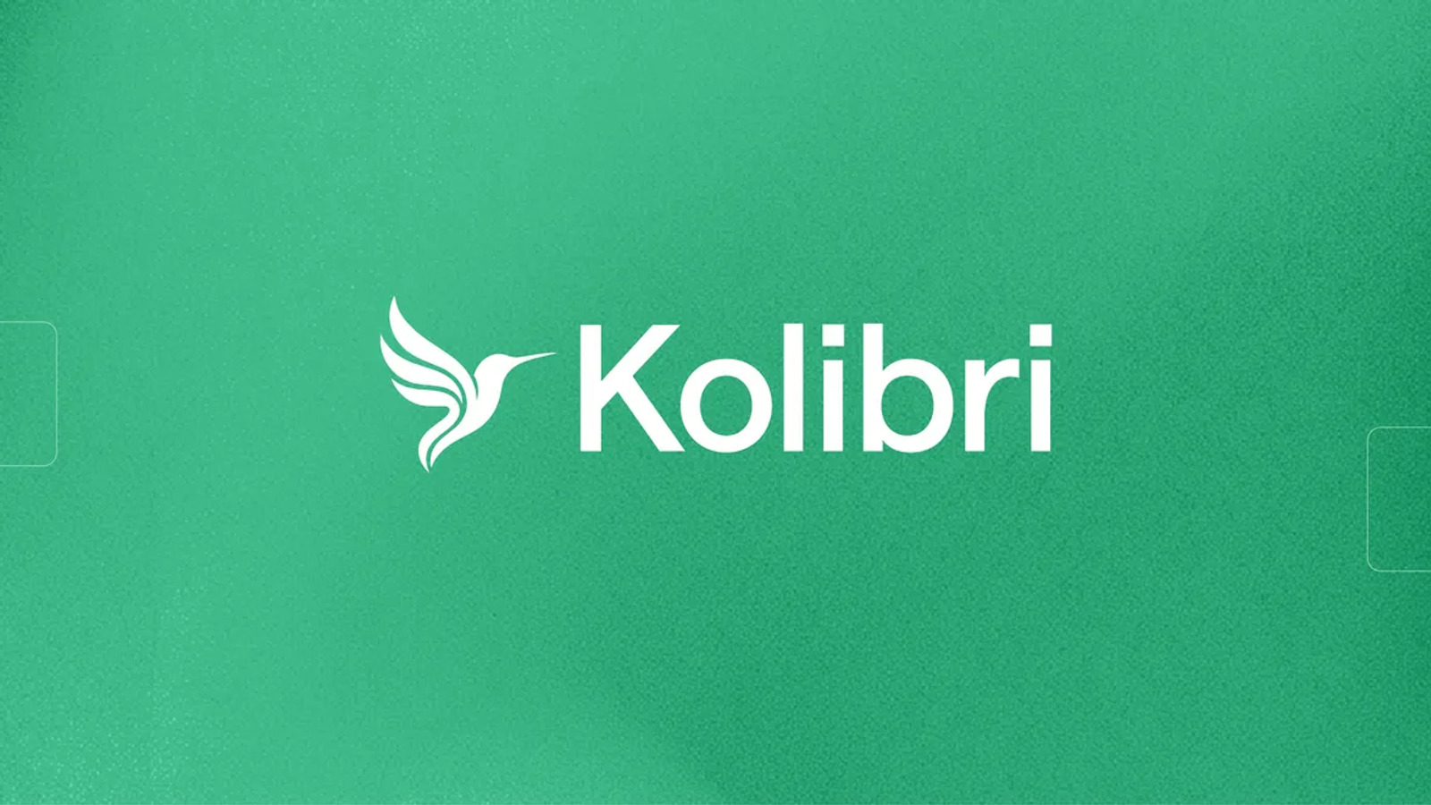 초록색 바탕 가운데 벌새 모양 Kolibri 로고가 놓인 알레프 알파 발표 표지.